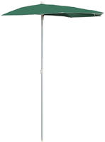 Halb-sonnenschirm Mit Mast 180x90 Cm Gr&uuml;n Vidaxl