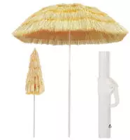 vidaXL Strandschirm Natur 180 cm Hawaii-Stil