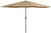 vidaXL Sonnenschirm mit Metall-Mast 390 cm Taupe
