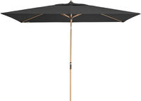 Doppler Marktschirm Grau Alu Wood 200 x 300 cm