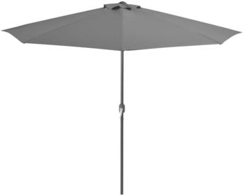 vidaXL Balcony Parasol Half 300x150cm Grey
