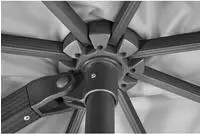 Schneider Schirme Ampelschirm Grau Rhodos Smart 300 x cm
