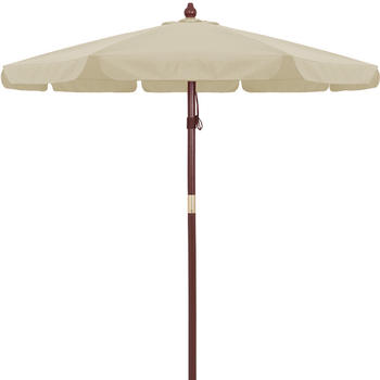 Kingsleeve Sonnenschirm Holz beige &Oslash;330cm UV-Schutz 50+ (104074)