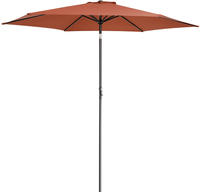 Kingsleeve Sonnenschirm 300 Cm Gro&szlig; Uv Schutz 80+ Kurbel Knickbar Wasserfest Alu