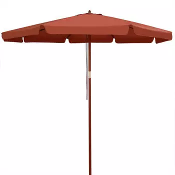 Kingsleeve Sonnenschirm Terrakotta Holz Ø330cm UV-Schutz 50+ (108783) Kingsleeve Sonnenschirm Terrakotta Holz Ø330cm UV-Schutz 50+ (108783)