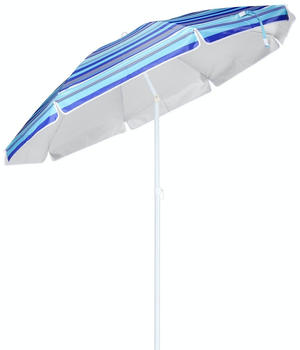 Haushalt International Sonnenschirm 200cm blau gestreift