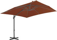 vidaXL Ampelschirm mit Aluminiummast Terrakotta 400 x 300 cm