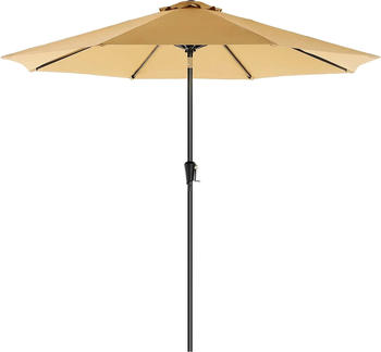 Songmics Sonnenschirm Ø270cm taupe (GPU27BR)