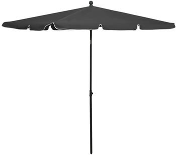 vidaXL Sonnenschirm mit Mast 210x140cm anthrazit (315545)