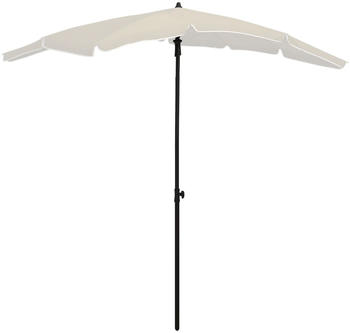 vidaXL Sonnenschirm mit Mast 200x130cm sandfarben (315551)