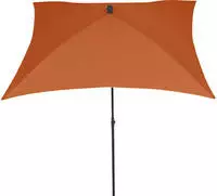 City Mittelstockschirm Anthrazit/terracotta 180x180cm Gestell Stahl Anthrazit, Bezug