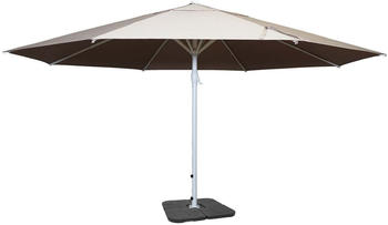 MCW Carpi II 500cm Mast weiß creme-beige (mit Ständer) (69972)