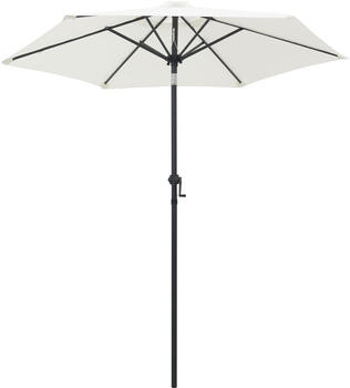 vidaXL Sonnenschirm Sandweiß 200x211cm Aluminium (47204)