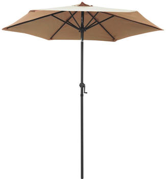 vidaXL Sonnenschirm taupe 200x211cm Aluminium (47207)