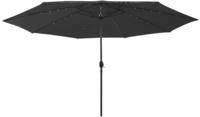 Sonnenschirm Mit Led-beleuchtung 400 Cm Schwarz Vidaxl