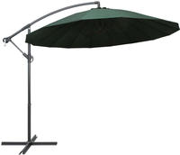 vidaXL Ampelschirm Gr&uuml;n 3 m Aluminium-Mast