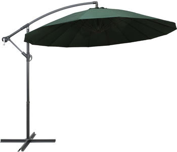vidaXL Ampelschirm grün 3m Aluminium-Mast (47221)