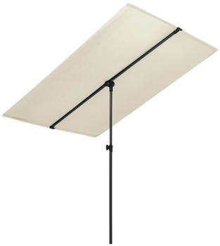 vidaXL Sonnenschirm mit Aluminium-Mast 2x1,5m Sandwei&szlig; (47337)