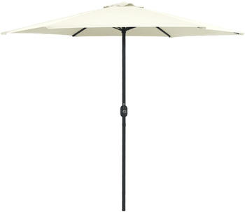 vidaXL Sonnenschirm mit Aluminium-Mast 270x246cm Sandweiß (47345)