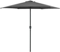 vidaXL Sonnenschirm mit Aluminium-Mast 270x246 cm Anthrazit
