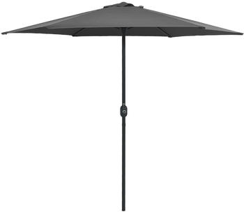 vidaXL Sonnenschirm mit Aluminium-Mast 270x246cm anthrazit (47346)