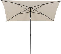 City Mittelstockschirm Anthrazit/natur 140x210cm Gestell Stahl Anthrazit, Bezug 100%