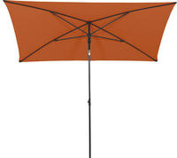 City Mittelstockschirm Anthrazit/terracotta 140x210cm Gestell Stahl Anthrazit, Bezug