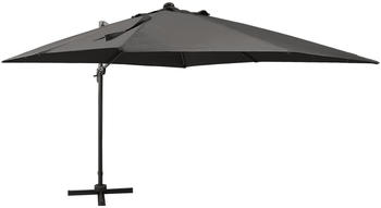 vidaXL Cantilever Umbrella with LED Lights 300 cm anthracite