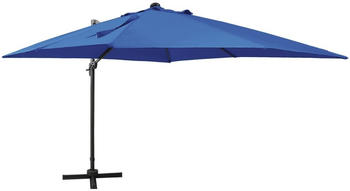 vidaXL Cantilever Umbrella with LED Lights 300 cm blue