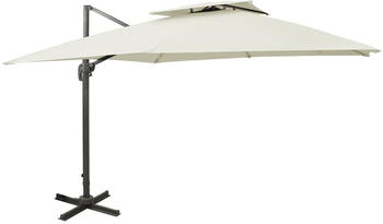 vidaXL Ampelschirm mit Lüftung 300x300cm sandfarben (312368)