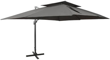 vidaXL Ampelschirm mit Lüftung anthrazit 400x300cm (312373)