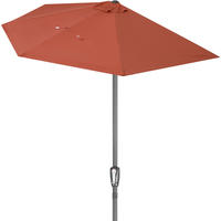 Kingsleeve - Sonnenschirm Halbrund 2,7m Gro&szlig; Kurbel Uv-schutz 80+ Balkon Terrasse