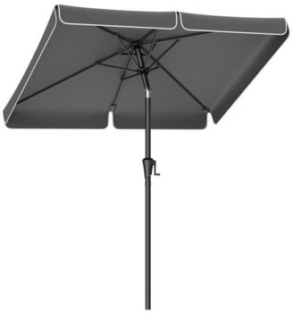 Songmics Sonnenschirm 200x150cm grau (GPU048G01)