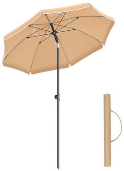 Songmics Sonnenschirm 160cm taupe (GPU60BR)
