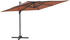vidaXL Cantilever Umbrella LED 400x300cm (319934) terrakotta