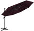 vidaXL Sonnenschirm mit Aluminium-Mast 4-lagig 3x3m