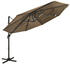 vidaXL Sonnenschirm mit Aluminium-Mast 4-lagig 3x3m