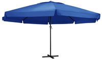 vidaXL Sonnenschirm mit Aluminium-Mast 600 cm Azurblau
