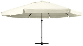 vidaXL Sonnenschirm mit Aluminium-Mast 600cm Sandwei&szlig;