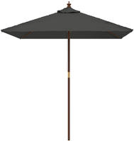 vidaXL Sonnenschirm mit Holzmast Anthrazit 198x198x231 cm
