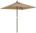 vidaXL Sonnenschirm mit Holzmast 198x198x231cm
