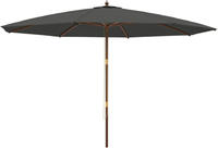 vidaXL Sonnenschirm mit Holzmast Anthrazit 400x273 cm