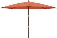 Sonnenschirm Mit Holzmast Terrakotta 400x273 Cm Vidaxl