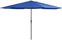 vidaXL Sonnenschirm mit Metall-Mast 390 cm Azurblau