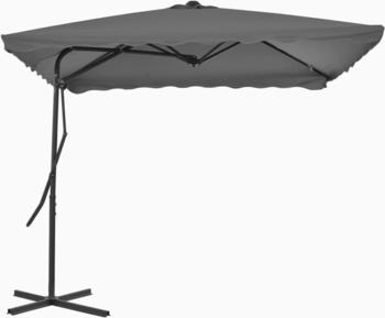 vidaXL Sonnenschirm mit Stahl-Mast 250x250cm Anthrazit
