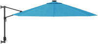 vidaXL Wand-Sonnenschirm Meerblau 290 cm
