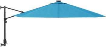 vidaXL Wand-Sonnenschirm 290cm Meerblau