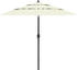 vidaXL Sonnenschirm mit Aluminium-Mast 3-lagig 2,5m