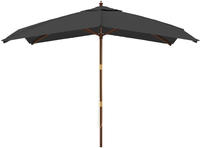 vidaXL Sonnenschirm mit Holzmast Anthrazit 300x300x273 cm