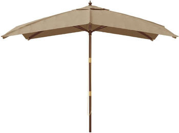 vidaXL Sonnenschirm mit Holzmast 300x300x273cm Taupe